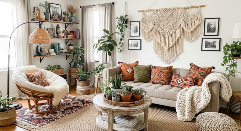 Boho Living Room Ideas That Make Your Space Feel Cozy, Stylish, and Effortlessly Put Together