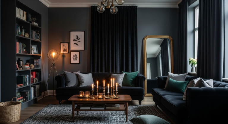 Dark Living Room Aesthetic Ideas That Make Your Space Feel Luxurious on a Budget