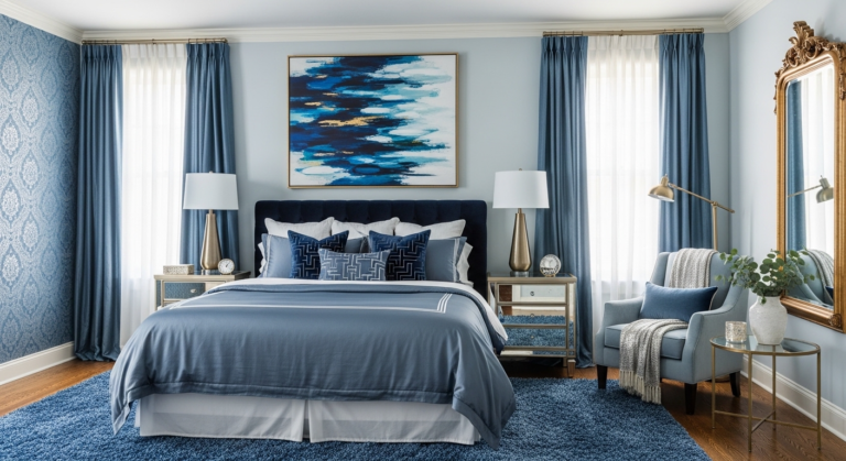 Blue Bedroom Decor Ideas That Make Your Room Feel Calm and Expensive