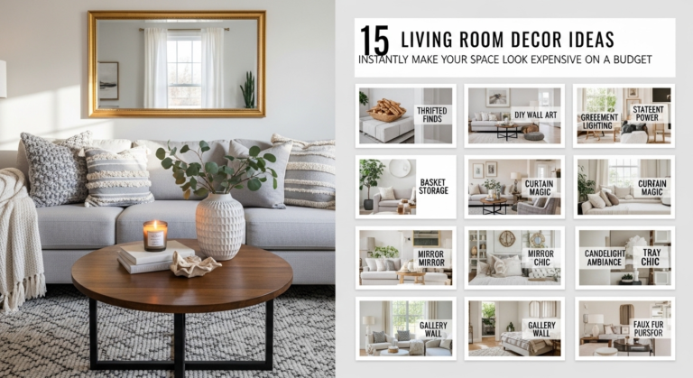 15 Living Room Decor Ideas That Instantly Make Your Space Look Expensive on a Budget