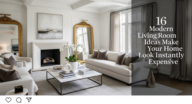 16 Modern Living Room Ideas That Make Your Home Look Instantly Expensive