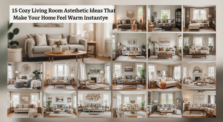 15 Cozy Living Room Aesthetic Ideas That Make Your Home Feel Warm Instantly