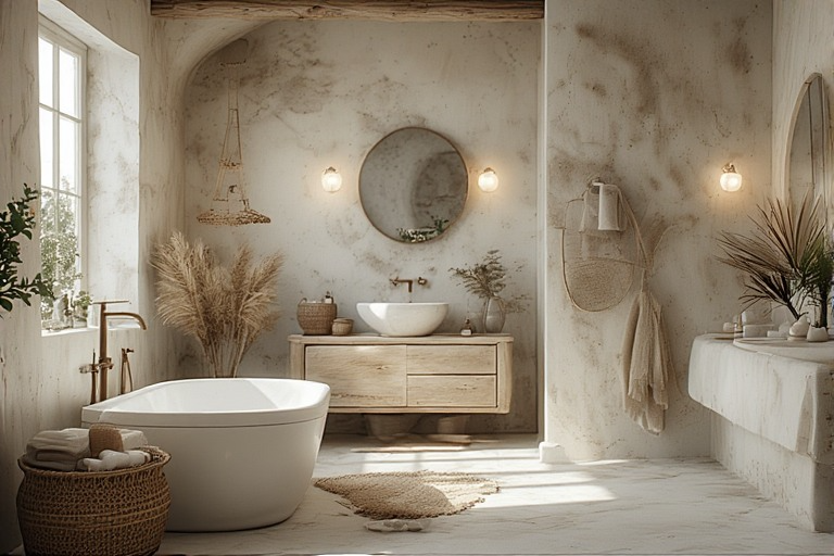 Boho Bathroom Ideas That Make Small Spaces Feel Like a Luxury Spa
